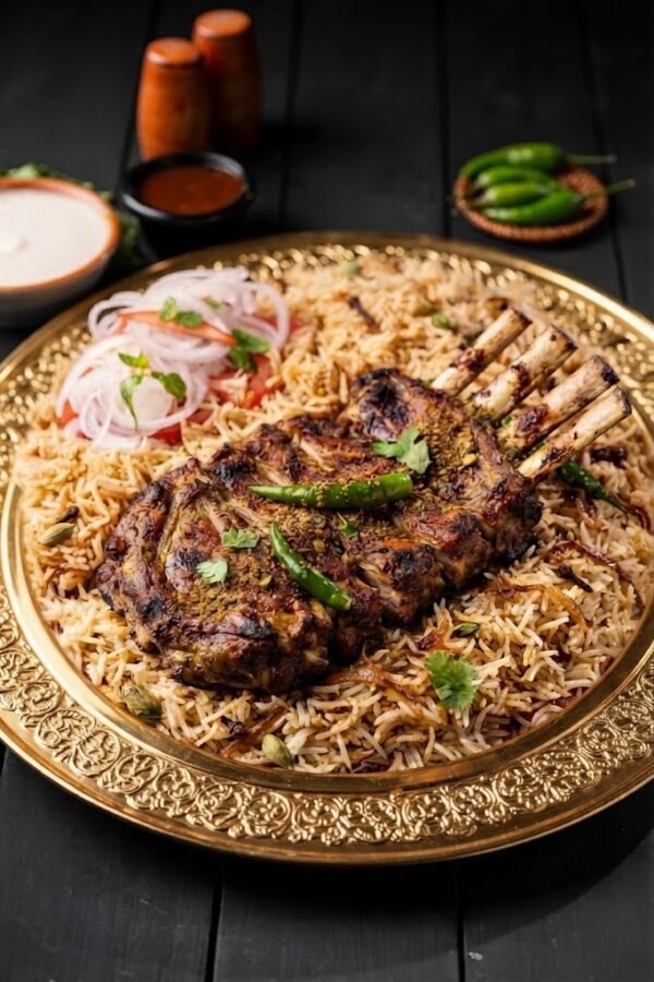 Mutton Sajji (Ribs with Rice) - Full